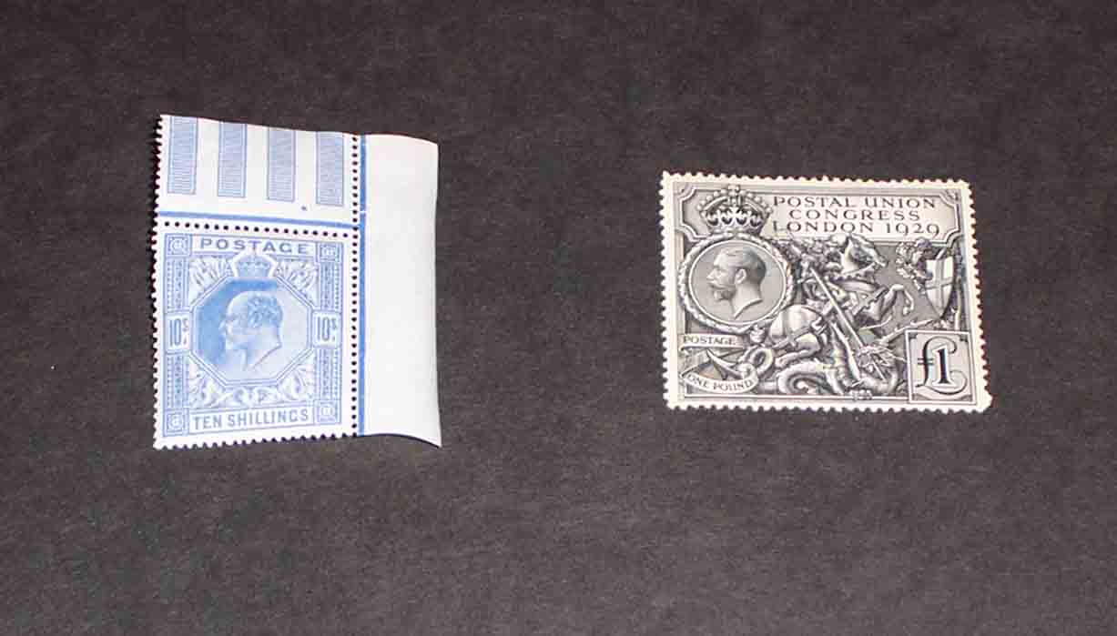 Ten Shilling Blue and PUC One Pound