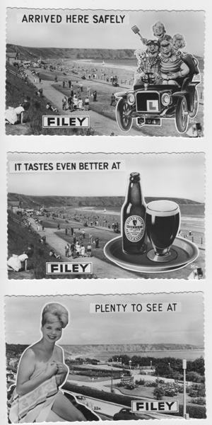 1960's Filey advertising postcard collection 1-3