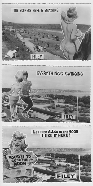 1960's Filey advertising postcard collection 4-6