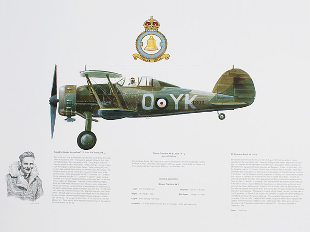 Gloster Gladiator of 80 Squadron Print